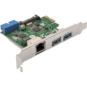 Cotroller EXE-362 PCI-E 2.0, 2*USB3.0ext + 1*USB3.0int + LAN UTP 1000Mbp