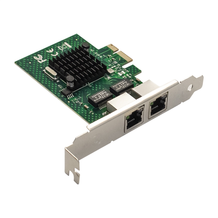 LAN adapter EXE-BCM5720 PCI-E x1 v2.0 2xRJ45