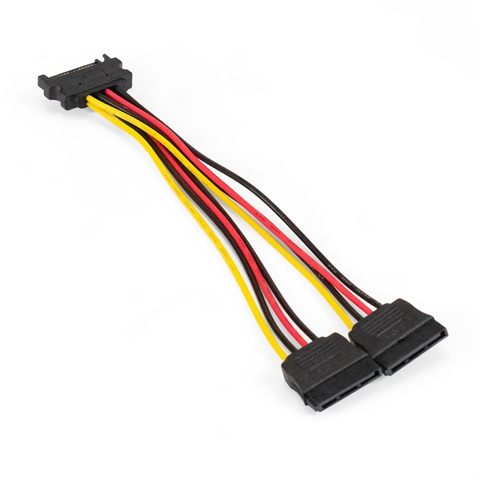 Power cable SATA (15pin M-2x15pinF)