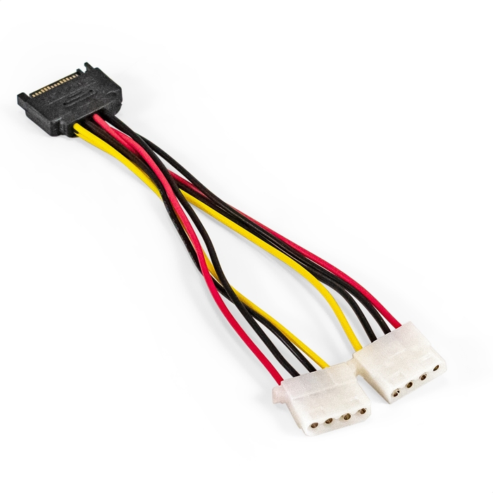 Power cable SATA (15pin M-2xLP4 F)