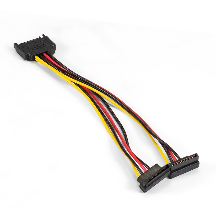 Power cable SATA corner (15pin M-2x15pinF)