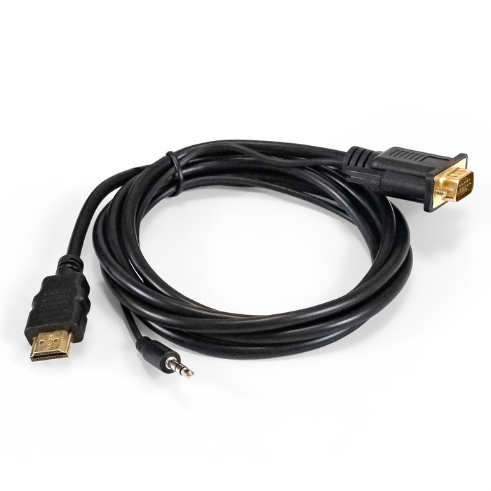 HDMI - VGA (19M-15M+Jack M)